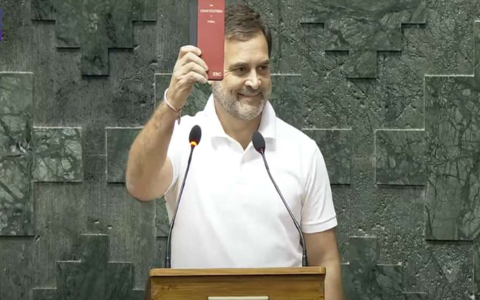 Rahul Gandhi Oath: With Constitution in Hand, Proclaims ‘Jai Hind, Jai Samvidhan’